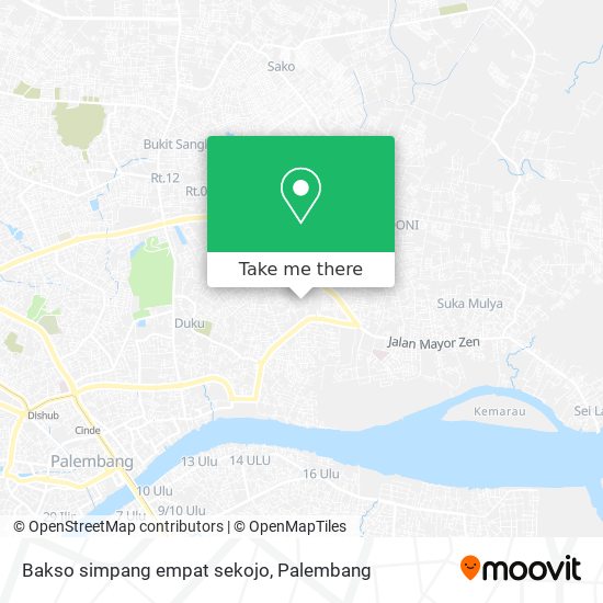 Bakso simpang empat sekojo map