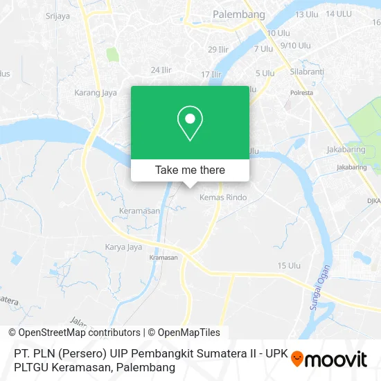 PT. PLN (Persero) UIP Pembangkit Sumatera II - UPK PLTGU Keramasan map