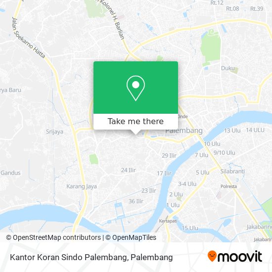 Kantor Koran Sindo Palembang map