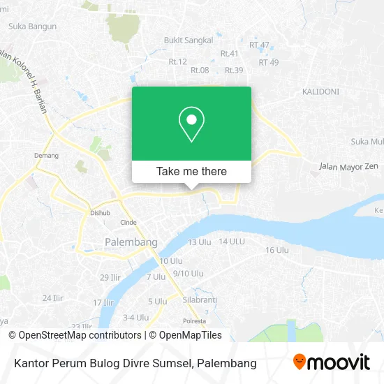 Kantor Perum Bulog Divre Sumsel map