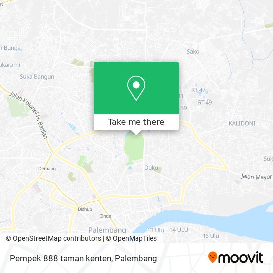 Pempek 888 taman kenten map