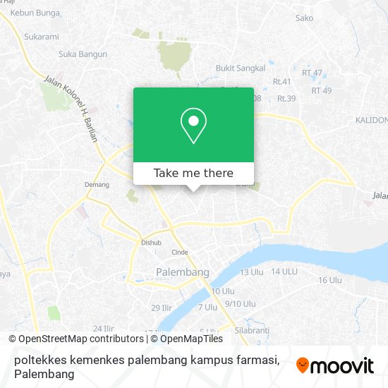 poltekkes kemenkes palembang kampus farmasi map
