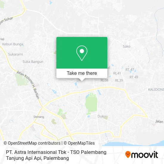 PT. Astra Internasional Tbk - TSO Palembang Tanjung Api Api map