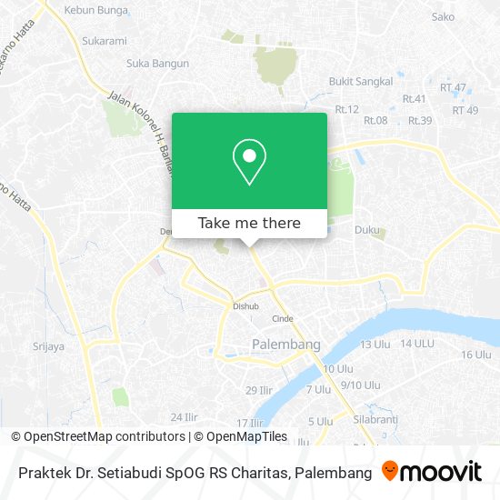 Praktek Dr. Setiabudi SpOG RS Charitas map