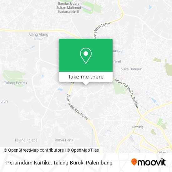 Perumdam Kartika, Talang Buruk map