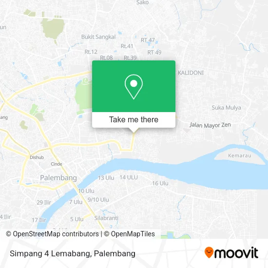 Simpang 4 Lemabang map