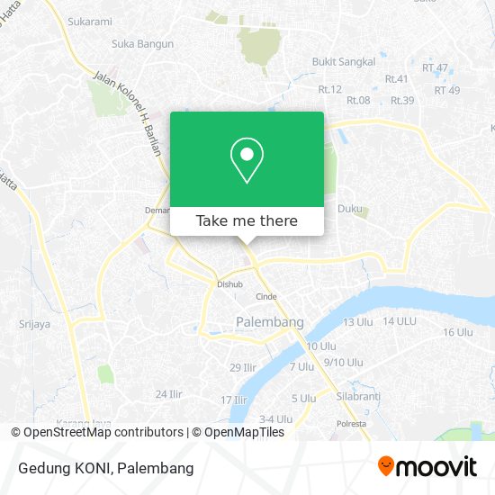 Gedung KONI map