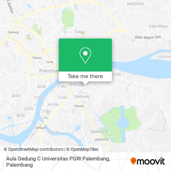 Aula Gedung C Universitas PGRI Palembang map