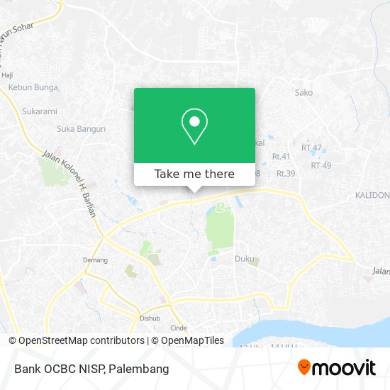 Bank OCBC NISP map