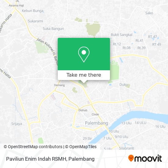 Paviliun Enim Indah RSMH map