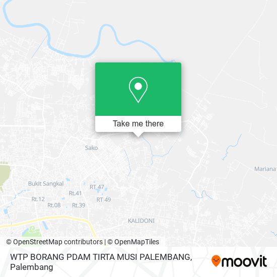 WTP BORANG PDAM TIRTA MUSI PALEMBANG map