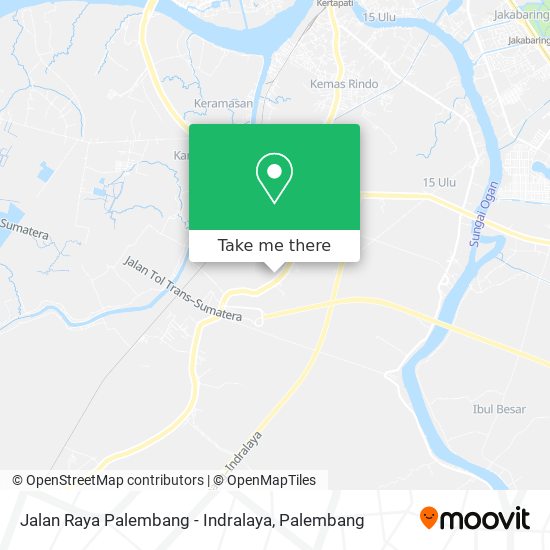 Jalan Raya Palembang - Indralaya map