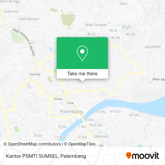 Kantor PSMTI SUMSEL map