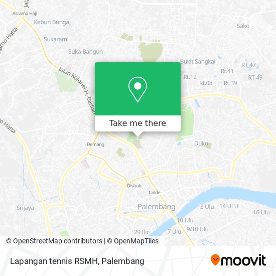 Lapangan tennis RSMH map