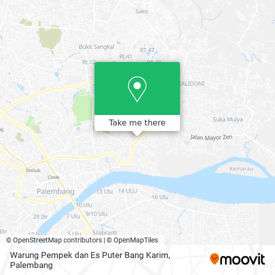 Warung Pempek dan Es Puter Bang Karim map