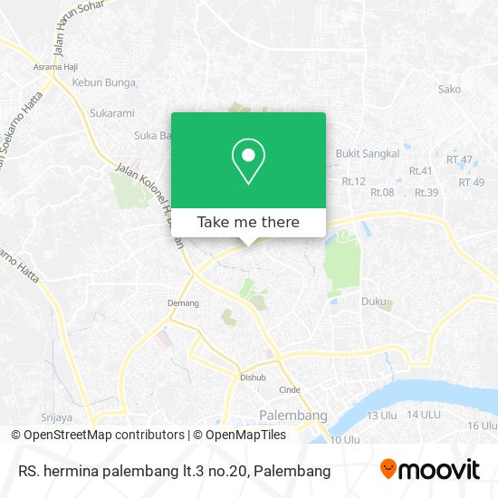 RS. hermina palembang lt.3 no.20 map