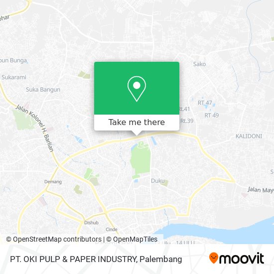 PT. OKI PULP & PAPER INDUSTRY map