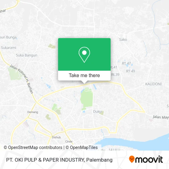 PT. OKI PULP & PAPER INDUSTRY map