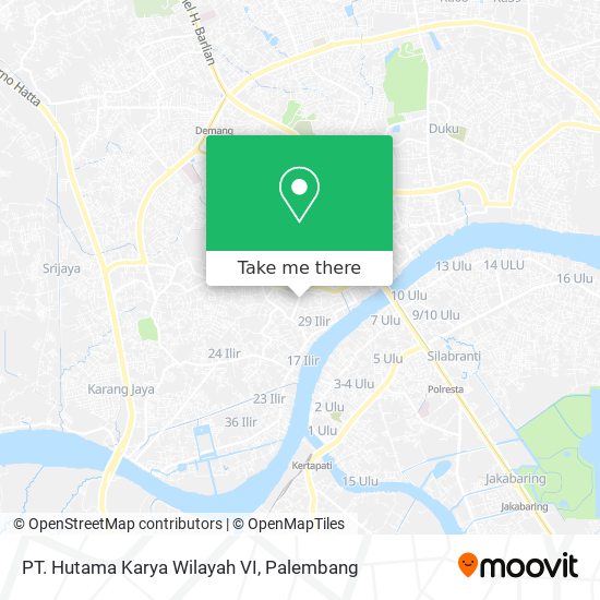 PT. Hutama Karya Wilayah VI map