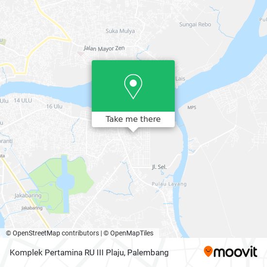 Komplek Pertamina RU III Plaju map
