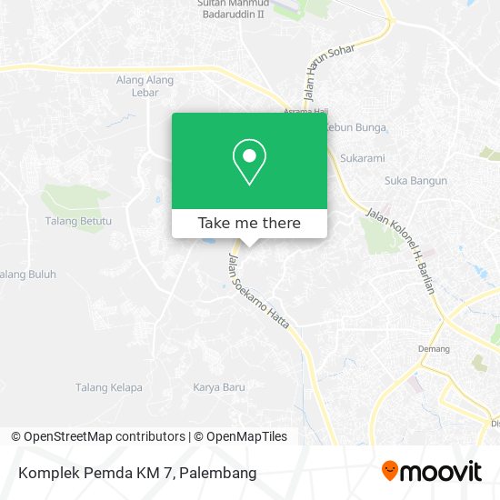 Komplek Pemda KM 7 map