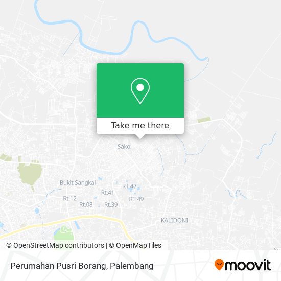 Perumahan Pusri Borang map