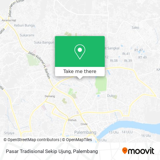 Pasar Tradisional Sekip Ujung map