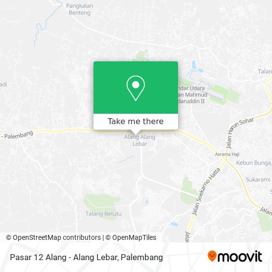 Pasar 12 Alang - Alang Lebar map