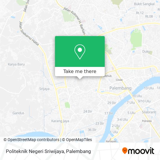 Politeknik Negeri Sriwijaya map