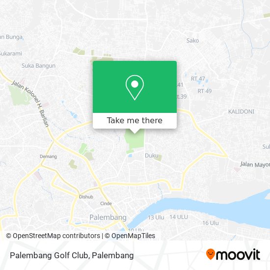 Palembang Golf Club map