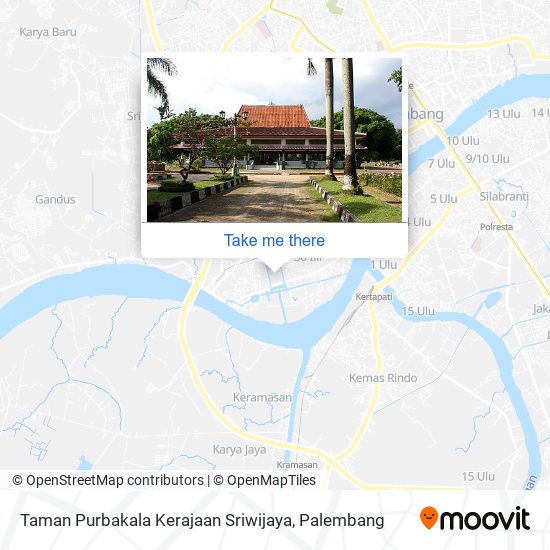 Taman Purbakala Kerajaan Sriwijaya map