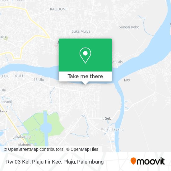 Rw 03 Kel. Plaju Ilir Kec. Plaju map