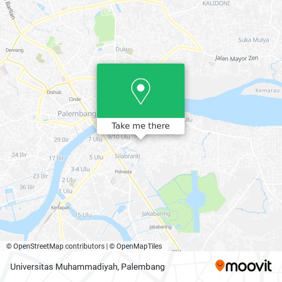 Universitas Muhammadiyah map