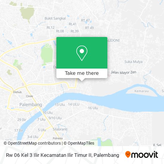 Rw 06 Kel 3 Ilir Kecamatan Ilir Timur II map