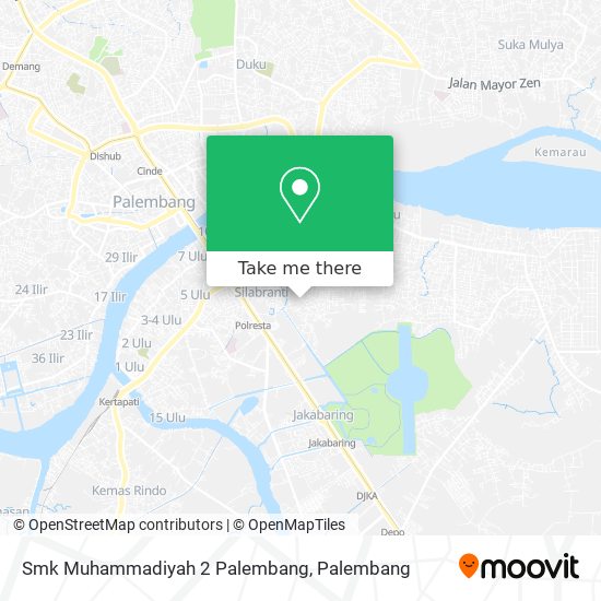 Smk Muhammadiyah 2 Palembang map