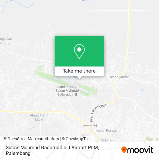 Sultan Mahmud Badaruddin II Airport PLM map