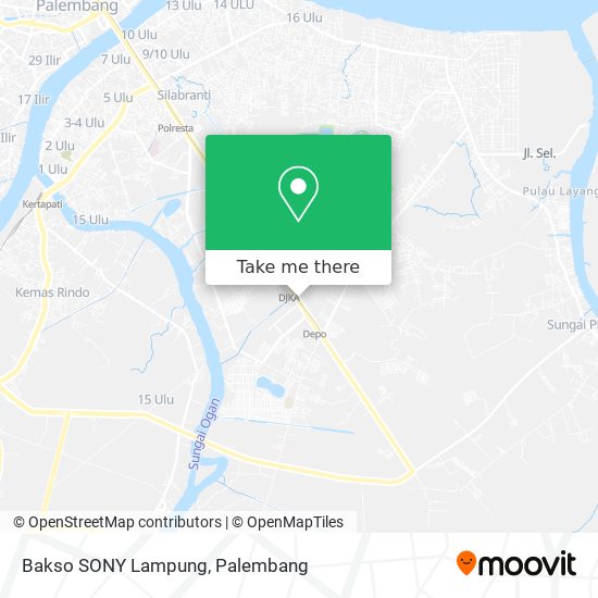 Bakso SONY Lampung map