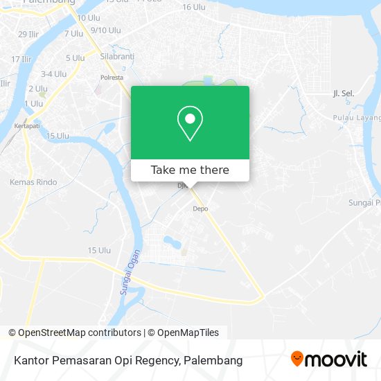 Kantor Pemasaran Opi Regency map