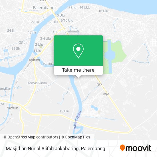 Masjid an Nur al Alifah Jakabaring map