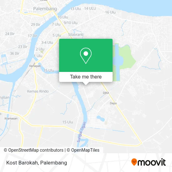 Kost Barokah map