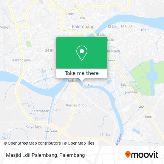 Masjid Ldii Palembang map