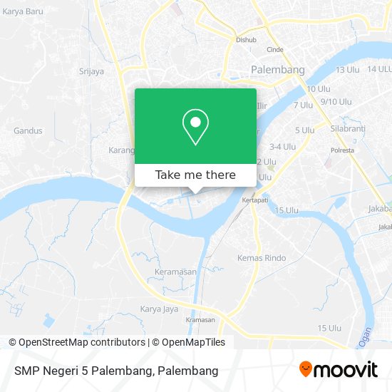 SMP Negeri 5 Palembang map