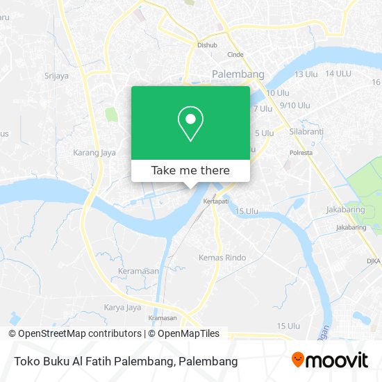 Toko Buku Al Fatih Palembang map