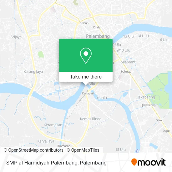 SMP al Hamidiyah Palembang map
