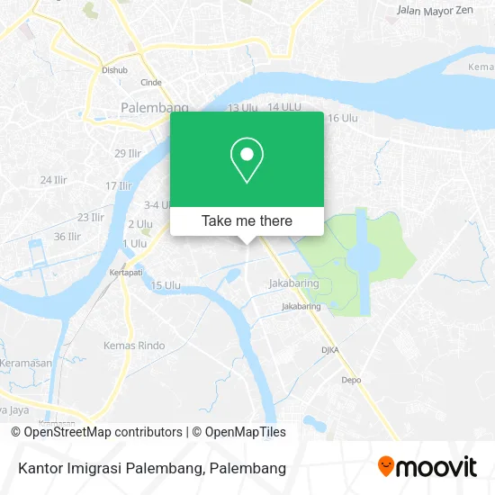 Kantor Imigrasi Palembang map