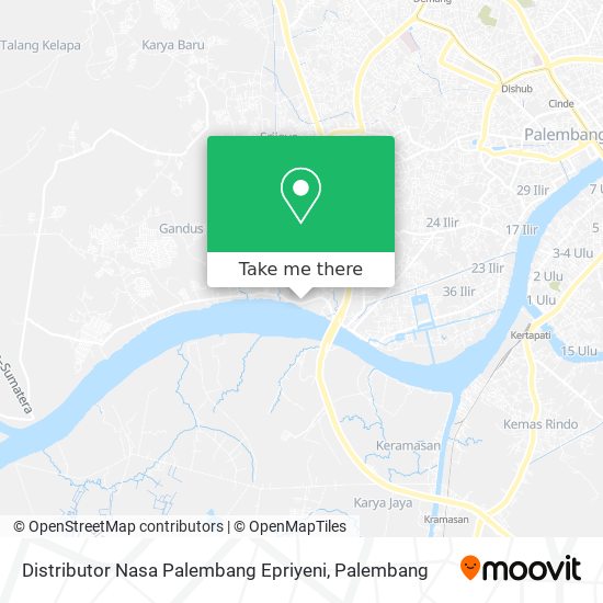 Distributor Nasa Palembang Epriyeni map