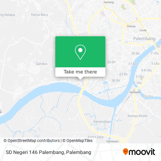 SD Negeri 146 Palembang map