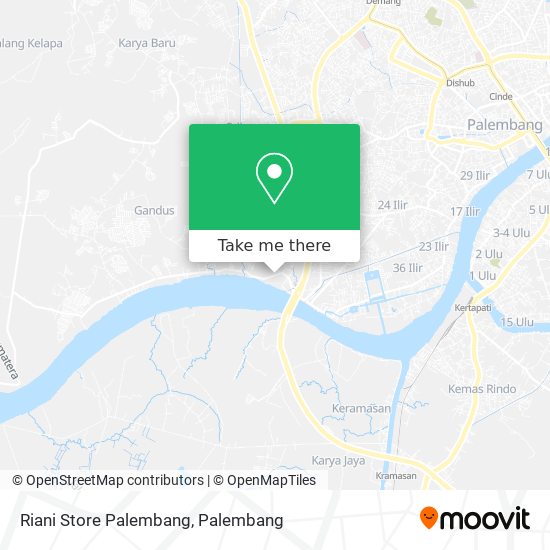 Riani Store Palembang map