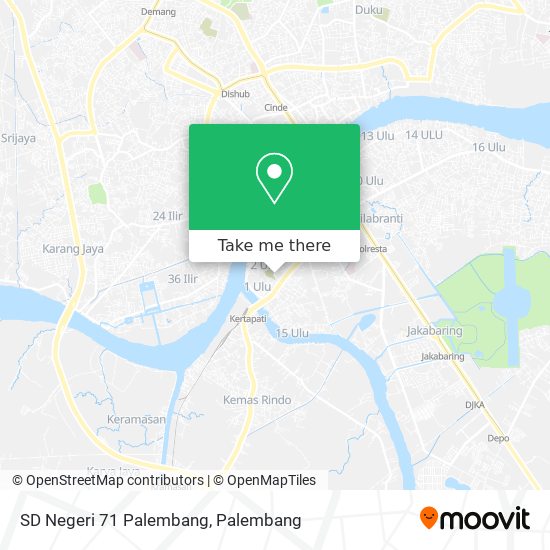 SD Negeri 71 Palembang map