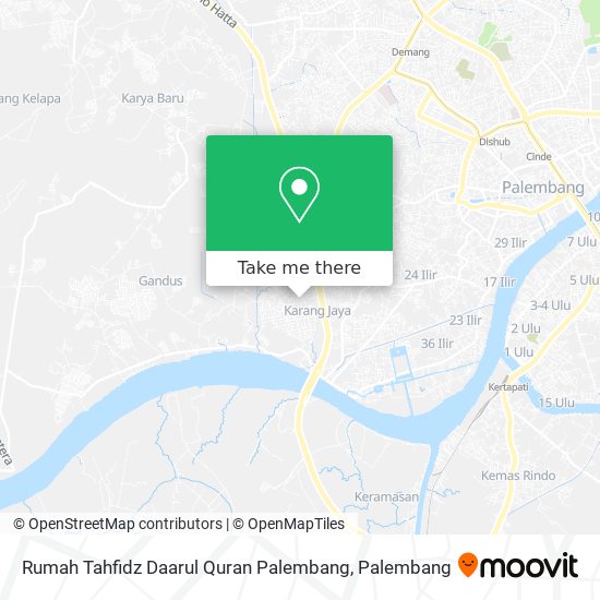 Rumah Tahfidz Daarul Quran Palembang map